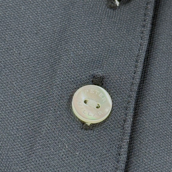 Peter Millar Womens Sleeveless Golf Polo Shirt Black LEDEK08S Size L NWT - Picture 9 of 16